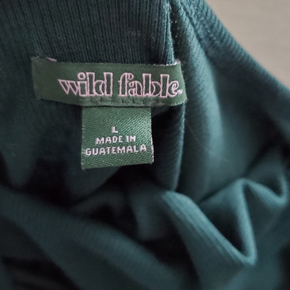 NWT WILD FABLE Ribbed Short Sleeve Tee Sz. L - Picture 3 of 4